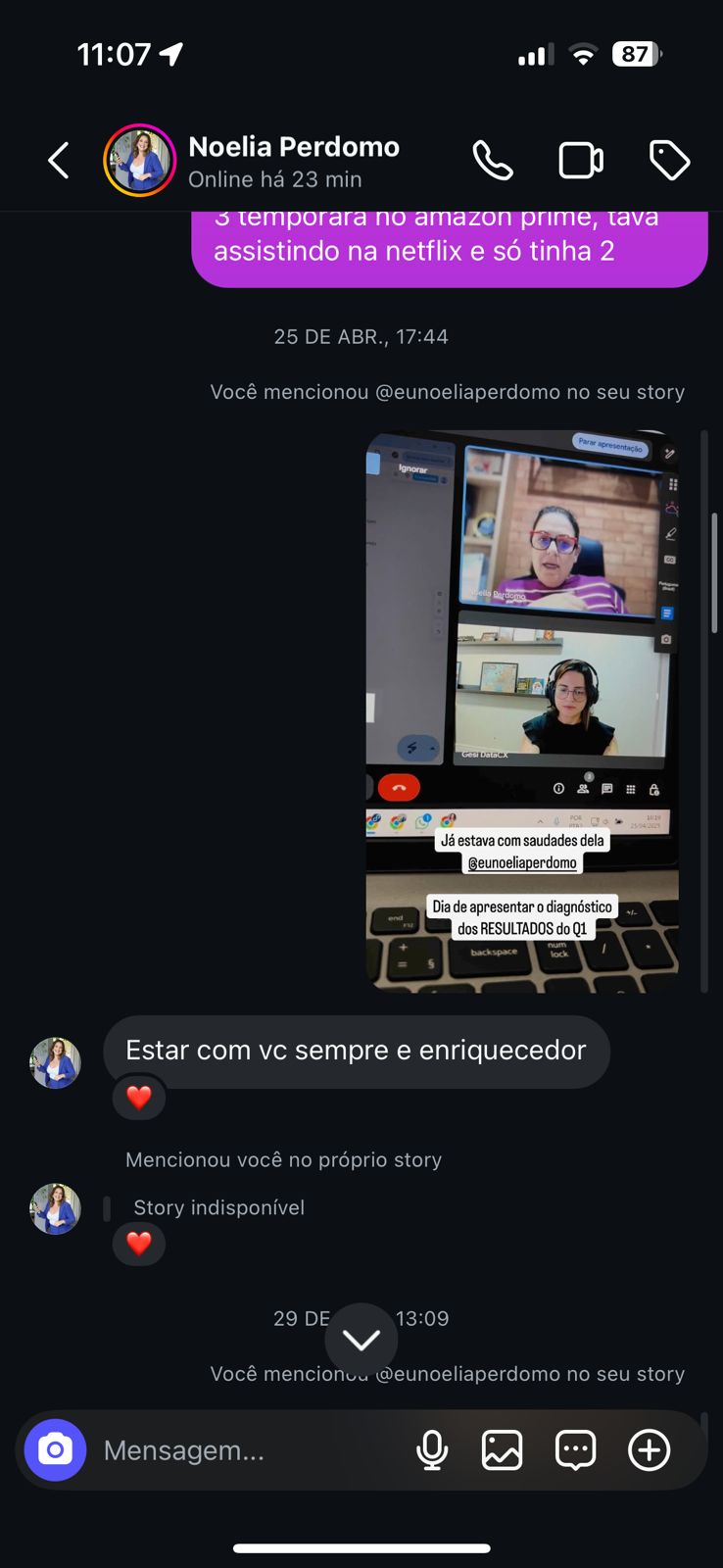 Print de depoimento WhatsApp 8